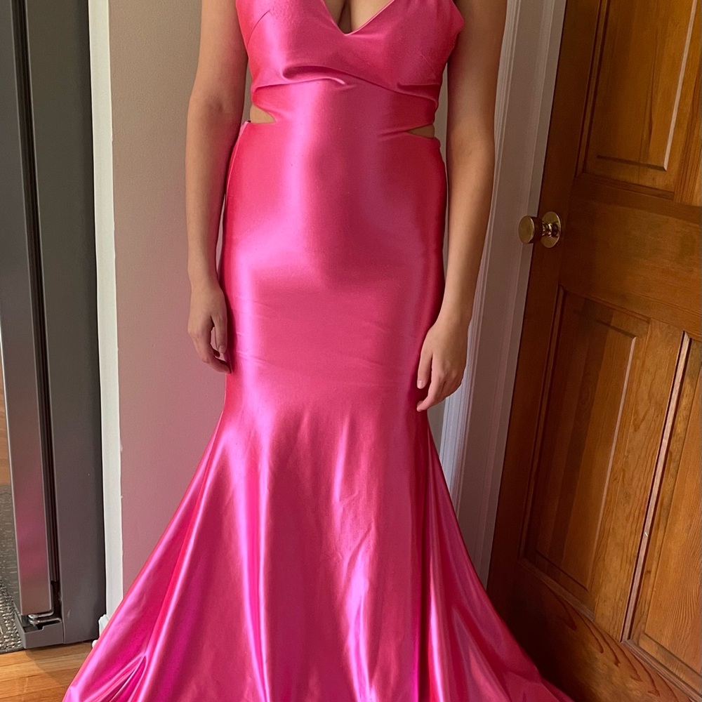 Elegant Pink Evening Gown